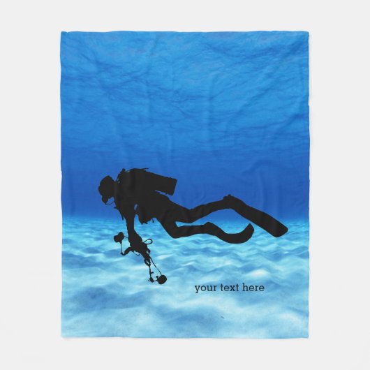 Scuba Diving Fleece Deken (Voorkant)