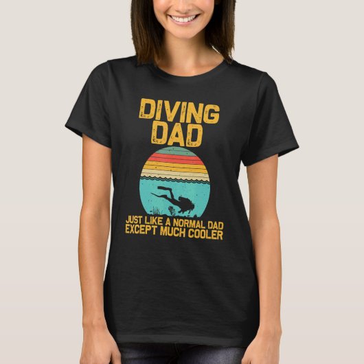 Scuba Diving For Dad Grandpa Underwater Divers T-shirt (Voorkant)