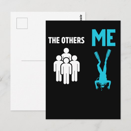 Scuba Diving Funny Diver Briefkaart (Voorkant / Achterkant)