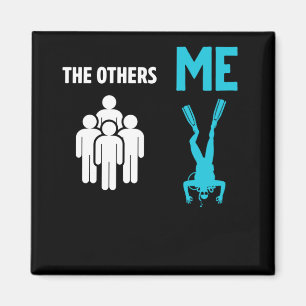 Scuba Diving Funny Diver Magneet