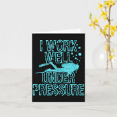 Scuba Diving - Funny Scuba Diver Gift Tank Top  Kaart (Gele Bloem)