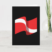 Scuba Diving Gift - Diver Down Flag - Scuba Diver Kaart (Voorkant)