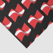 Scuba Diving Gift - Diver Down Flag - Scuba Diver Tissuepapier (Detail)