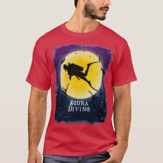 Scuba Diving Halloween  Art Scuba Diver T-shirt