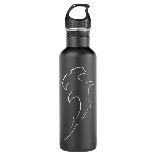 Scuba Diving Hammerhead Shark Freediving Apnoe Oce Waterfles (Voorkant)