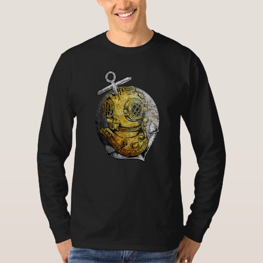 Scuba Diving Helm Diver T-shirt (Voorkant)