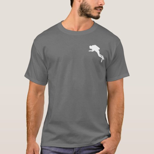 Scuba diving humor grappige duiker t-shirt (Voorkant)