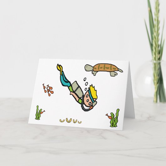 Scuba Diving Kaart (Voorkant)