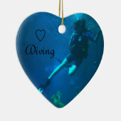 Scuba Diving - Leven om te duiken Keramisch Ornament (Rechts)