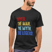 Scuba Diving Man Myth Legend Diver Funny Gift T-shirt (Voorkant)