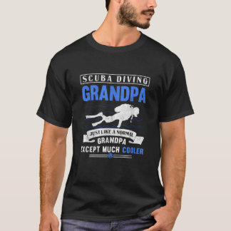 Scuba Diving Opa Duik Grootvader Onderwater S T-shirt