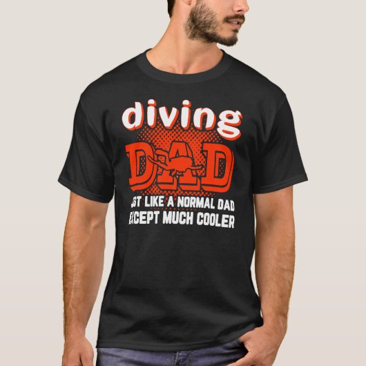 Scuba Diving Papa Veel cool T-shirt (Voorkant)