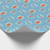 Scuba Diving Pattern - Cute Scuba Theme Cadeaupapier (Hoek)