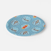 Scuba Diving Pattern - Cute Scuba Theme Papieren Bordje (Gekanteld)