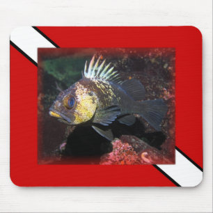 Scuba Diving Rockfish - Mousepad Muismat