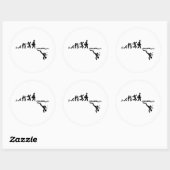 Scuba Diving Ronde Sticker (Vel)
