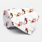 Scuba Diving Santa Claus & Seahorse Stropdas (Opgerold)