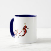 Scuba Diving Santa & Seahorse Mok (Voorkant links)