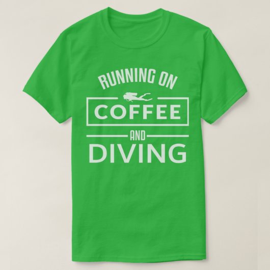 Scuba Diving Snorkeling Coffee Diver T-shirt (Design voorkant)