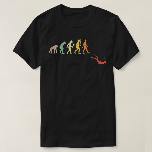 Scuba Diving Snorkeling Evolution Gift  Div T-shirt (Design voorkant)