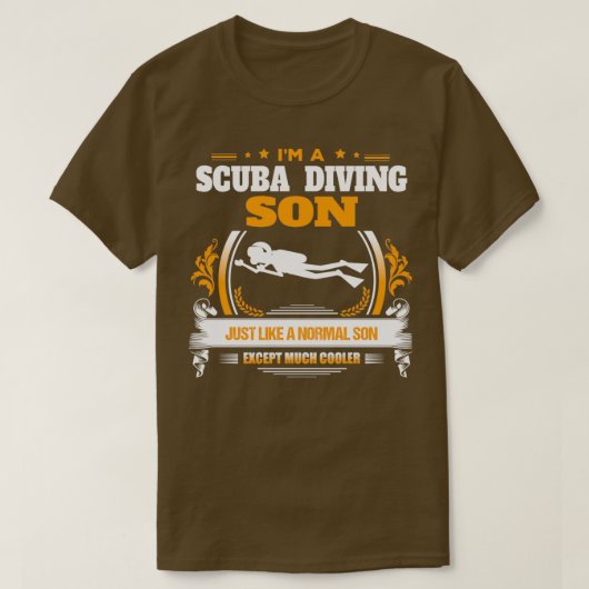 Scuba Diving Son kerstcadeau of Birthday Presen T-shirt (Design voorkant)