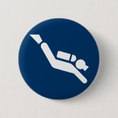 Scuba Diving Symbol Button (Voorkant)
