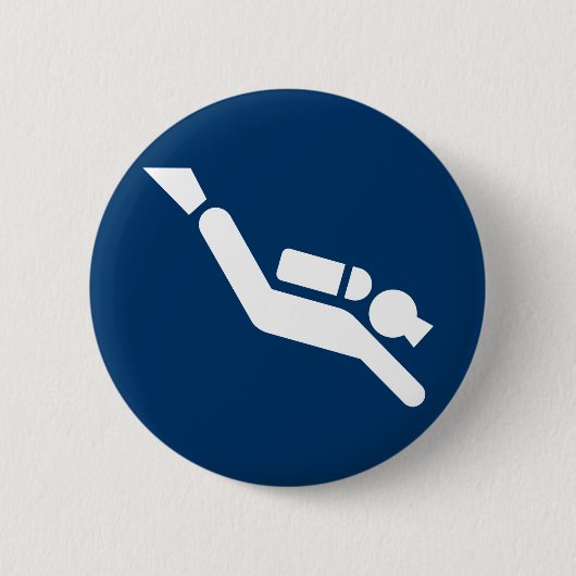 Scuba Diving Symbol Button (Voorkant)