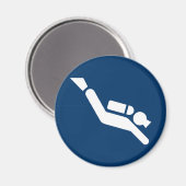 Scuba Diving Symbol Magnet (Voorkant / Achterkant)