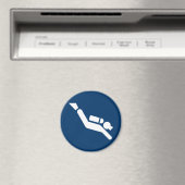 Scuba Diving Symbol Magnet (Insitu (Vaatwasser))
