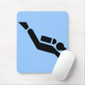 Scuba Diving Symbol Mousepad Muismat (Met muis)