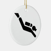 Scuba Diving Symbol Ornament (Rechts)
