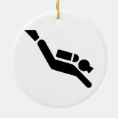Scuba Diving Symbol Ornament (Achterkant)