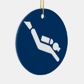 Scuba Diving Symbol Ornament (Rechts)