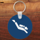 Scuba Diving Symbol Sleutelhanger (Voorkant)