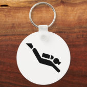 Scuba Diving Symbol Sleutelhanger (Voorkant)