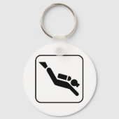 Scuba Diving Symbol Sleutelhanger (Voorkant)