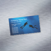 Scuba Diving Thema Magnetisch Visitekaartje (Voorbeeld)