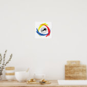 Scuba Diving Tricolor Emblem Poster (Keuken)