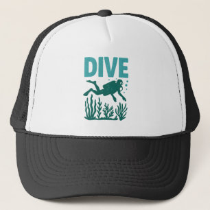 Scuba Diving Trucker Pet