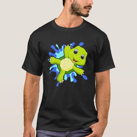 Scuba Diving Turtle Diving Diver Ocean 1 T-shirt (Voorkant)