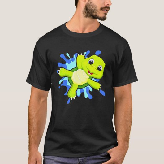 Scuba Diving Turtle Diving Diver Ocean 1 T-shirt (Voorkant)
