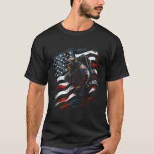 Scuba Diving US Vlag Amerikaanse Scuba Diver USA P T-shirt