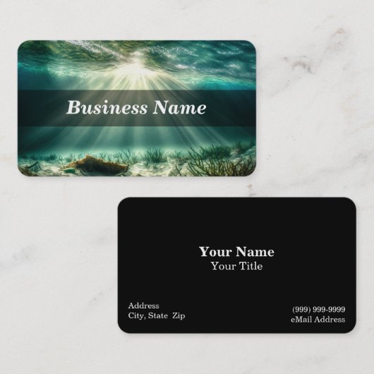 Scuba Diving Visitekaartje (Voorkant / Achterkant)