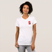 Scuba Diving Vrouw Dive Master T-shirt (Voorkant volledig)