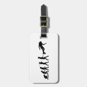 Scuba Diving Water Sport Bagagelabel (Voorkant verticaal)