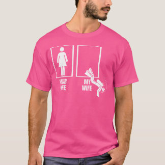 Scuba Diving Your Wife Mijn vrouw Trotse echtgenoo T-shirt
