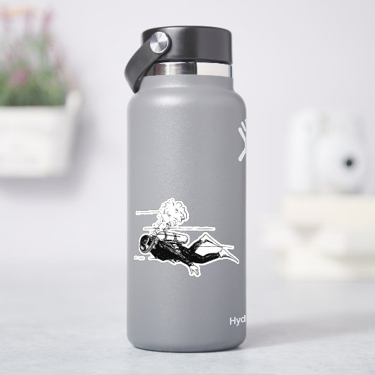 Scuba-duif Sticker (HydroFlask)