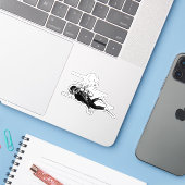 Scuba-duif Sticker (Laptop met iPhone)