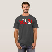 Scuba Duik Vlag T-shirt (Voorkant volledig)