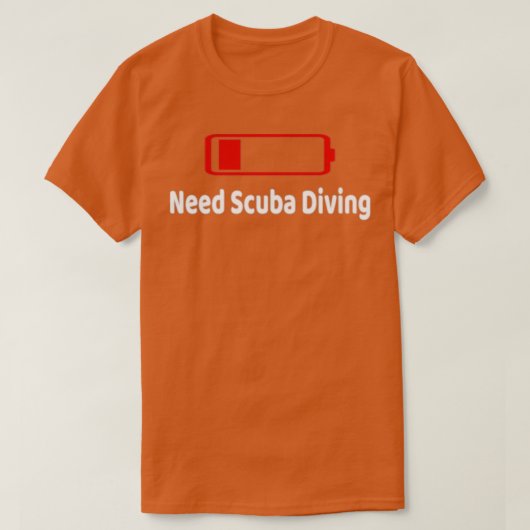 Scuba-duikactiviteiten met lage batterijbehoefte H T-shirt (Design voorkant)